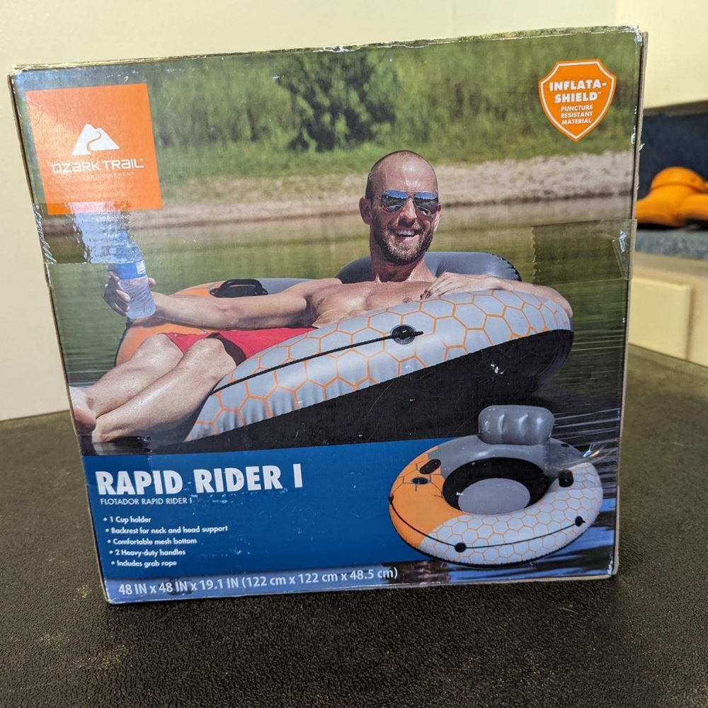 NIB Ozark Trail Rapid Rider I river tube w/grab rope